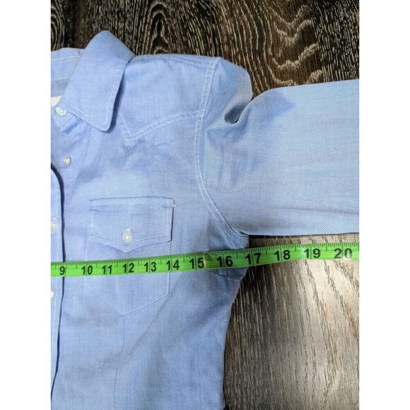 Milly Women's Shirt Dress Blue Size 2 Modest Long Sleeves Collared Button Up 139 - Picture 9 of 11